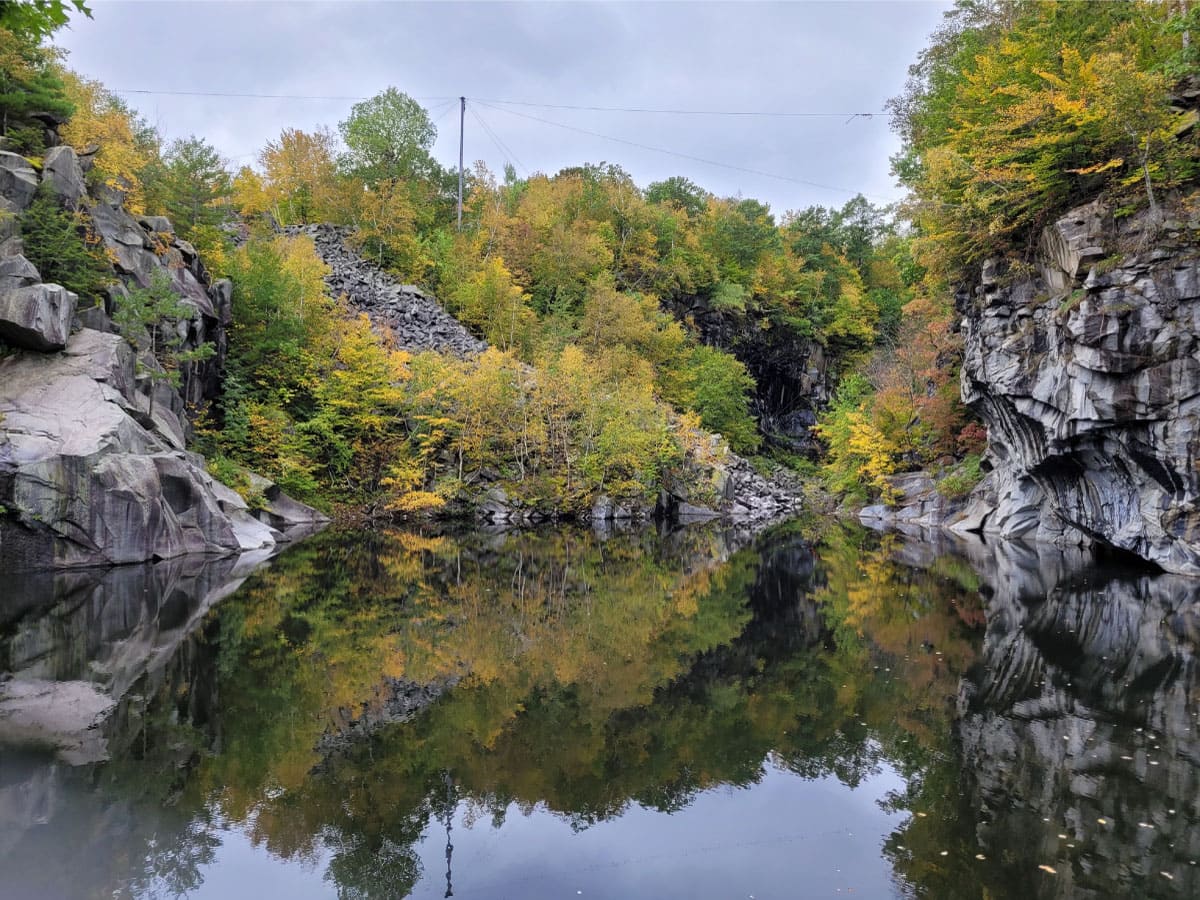 View of Becket Quarry at water level