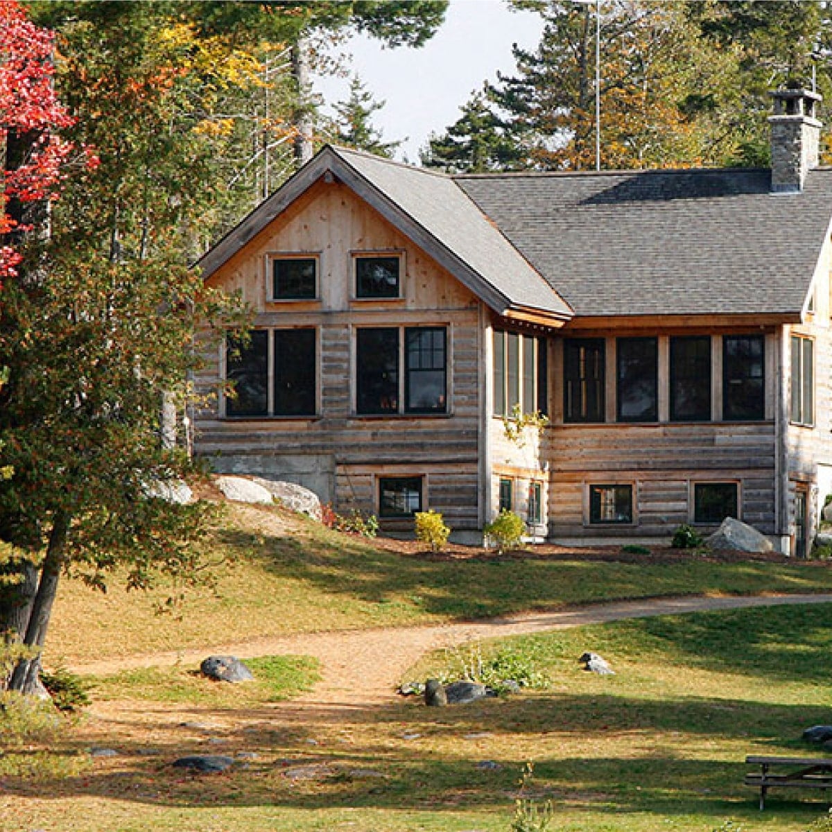 View of the entrance to Gorman Chairback Lodge