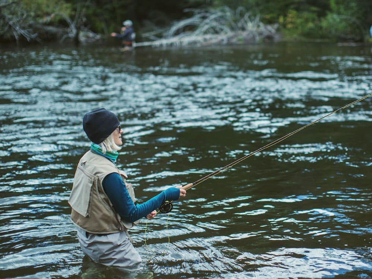 Person fishing