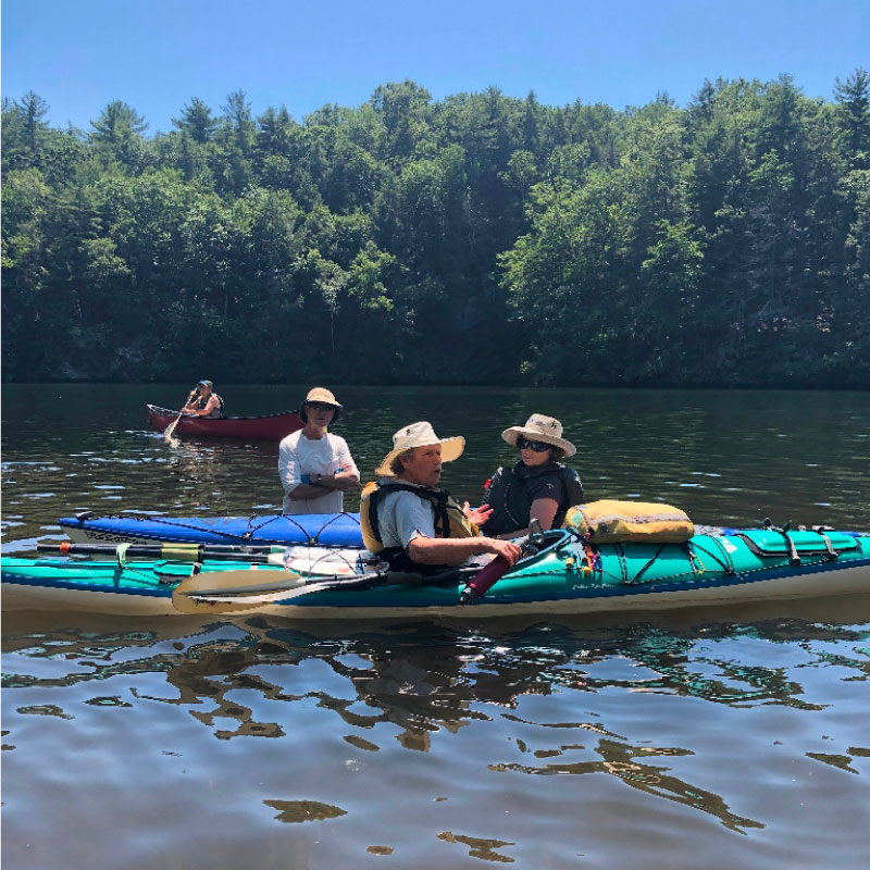 Kayakers on Barton Cove