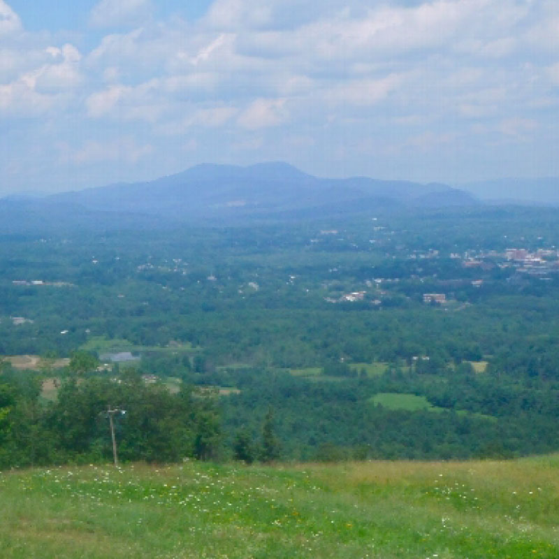 Mountains in haze