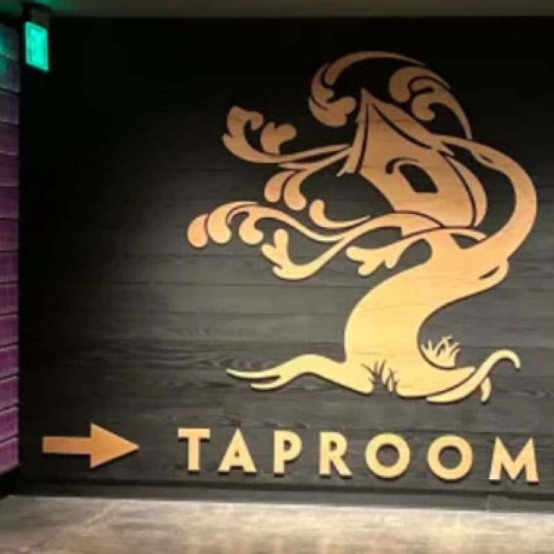 Taproom sign