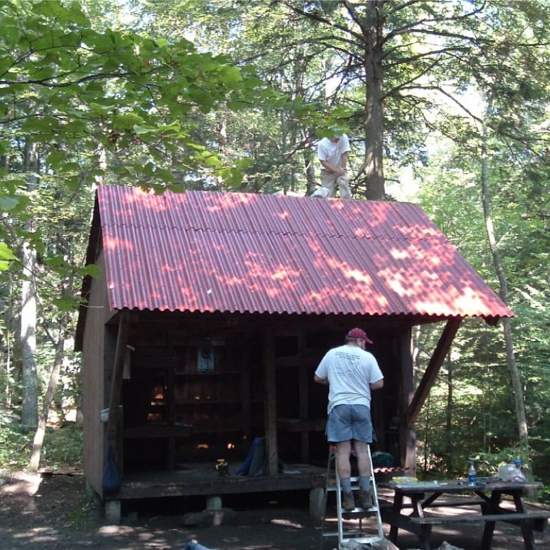 Fixing up the Tom Leonard Shelter