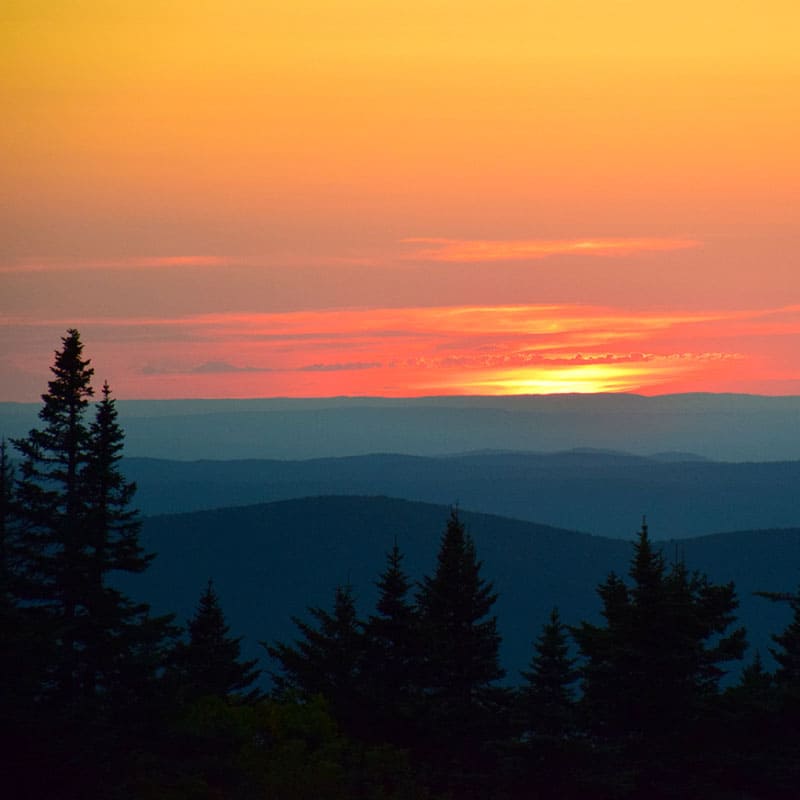 Sunrise over mountains