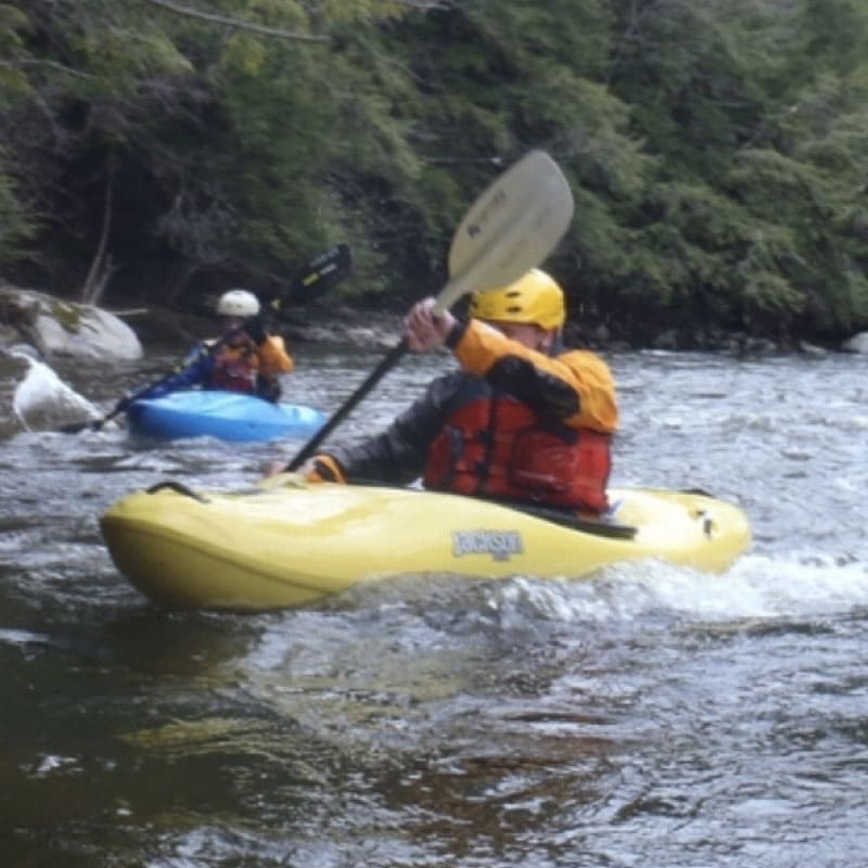 Whitewater kayakers