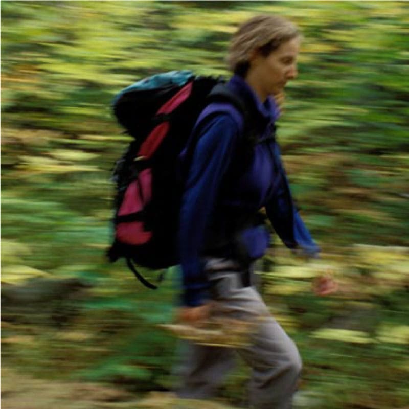 Woman hiking
