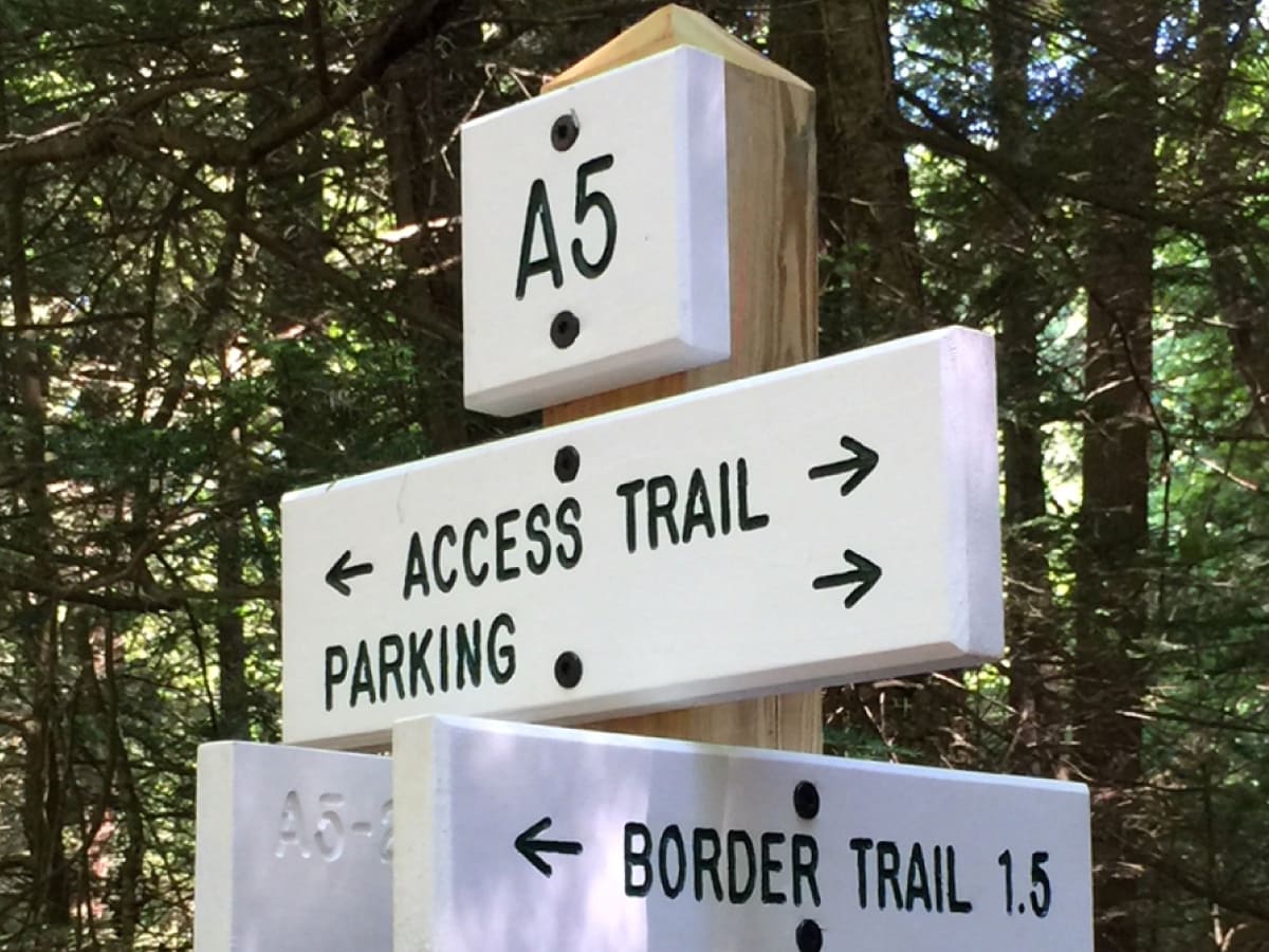Trail sign