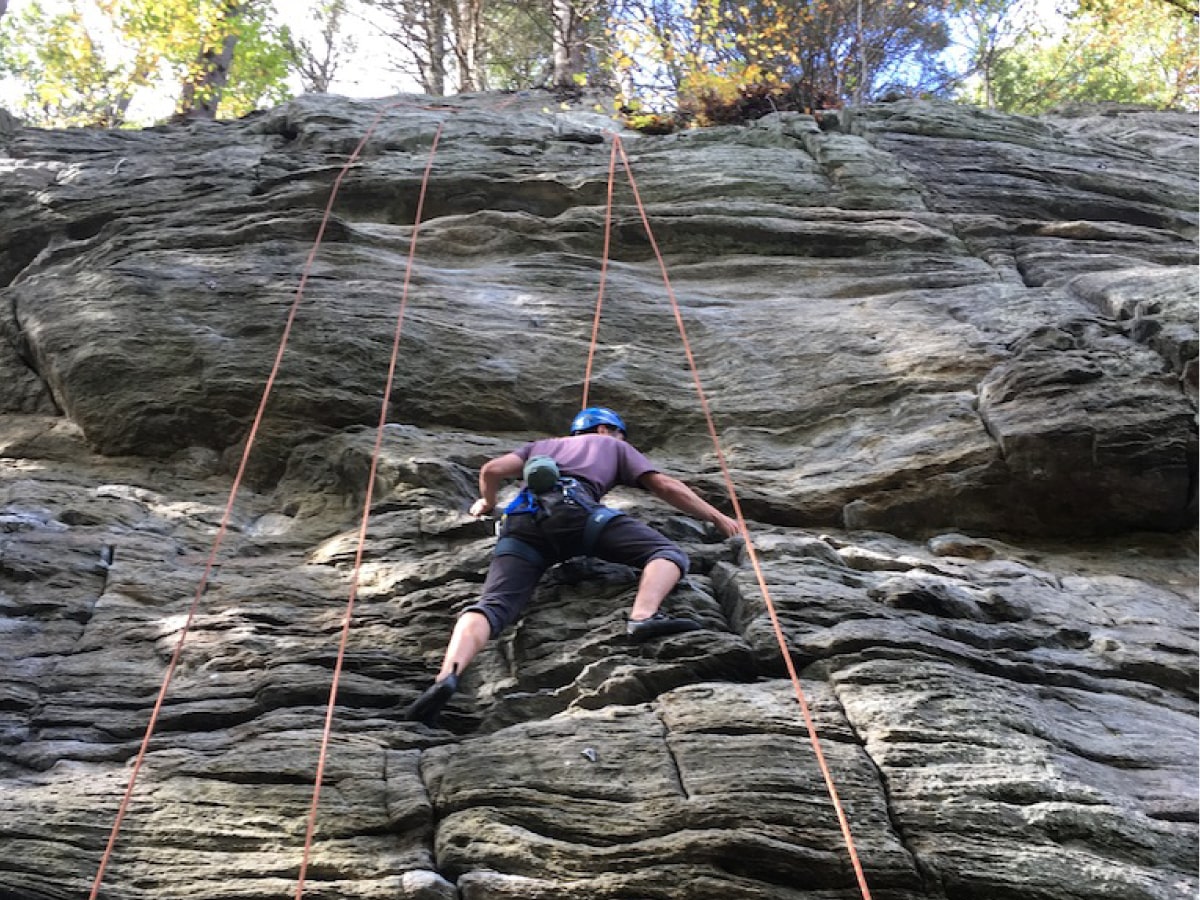 Rock climbing