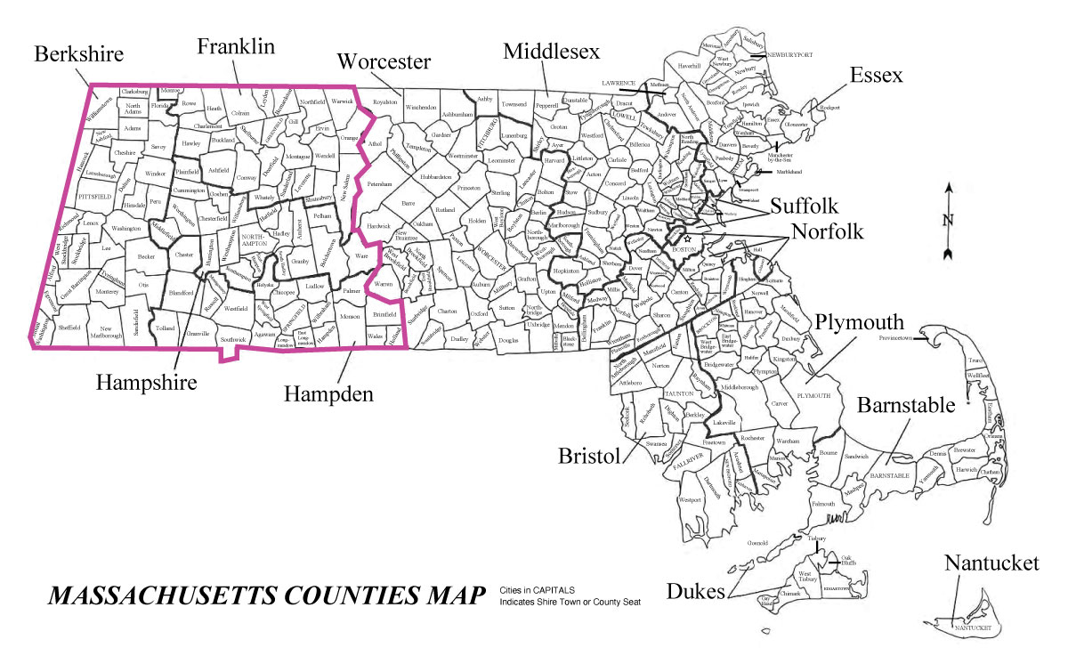 Map of chapter region