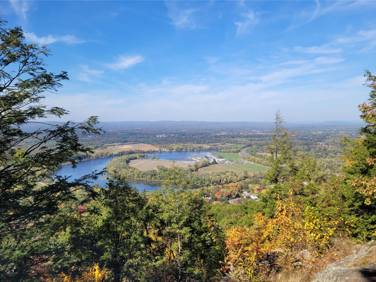 View of the Connecticut River from Mount Tom