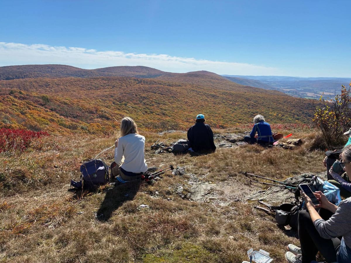 Hikers on a rest break