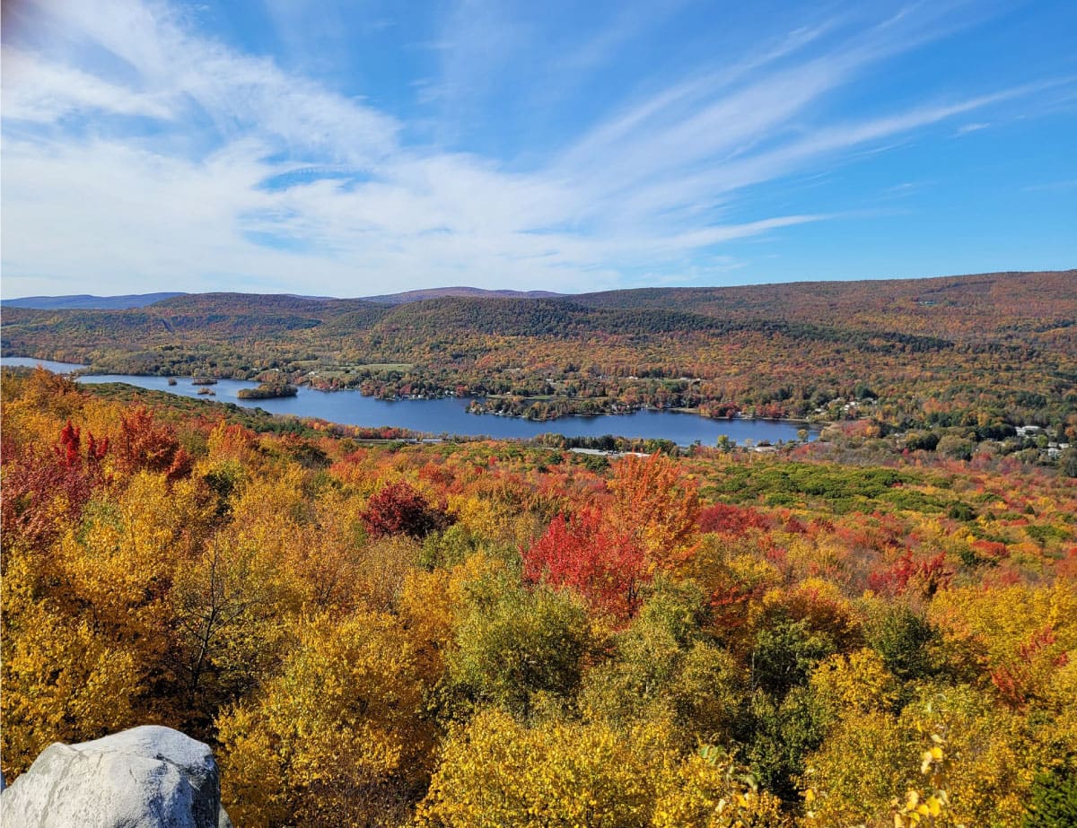 Mountain and lake vista