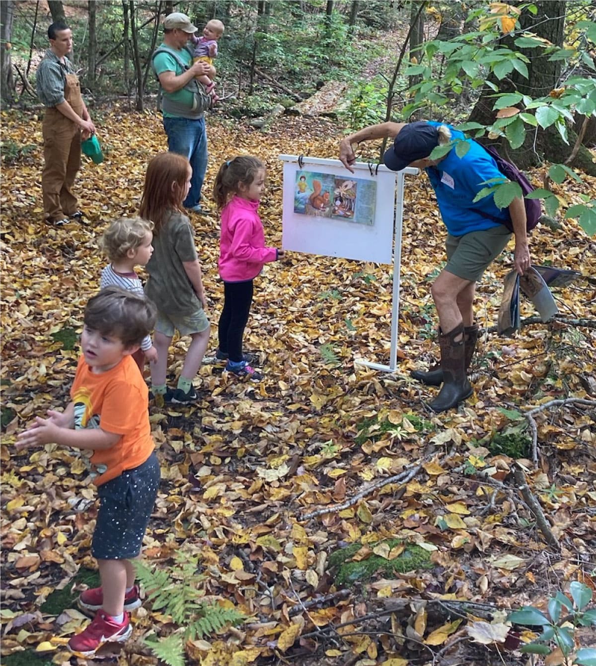 Children on a Storywalk<sup>®</sup>