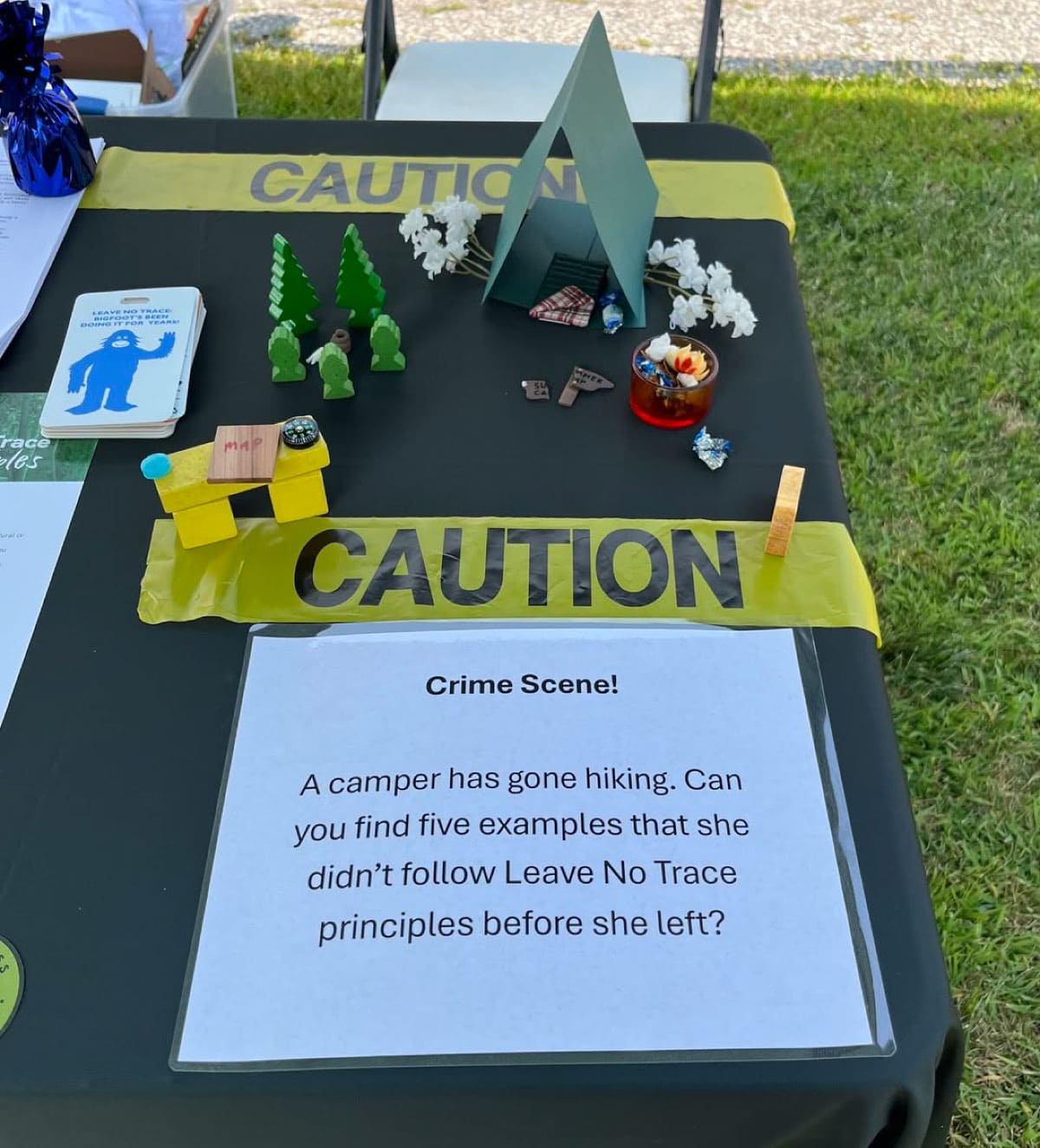 Booth presentation on Leave No Trace