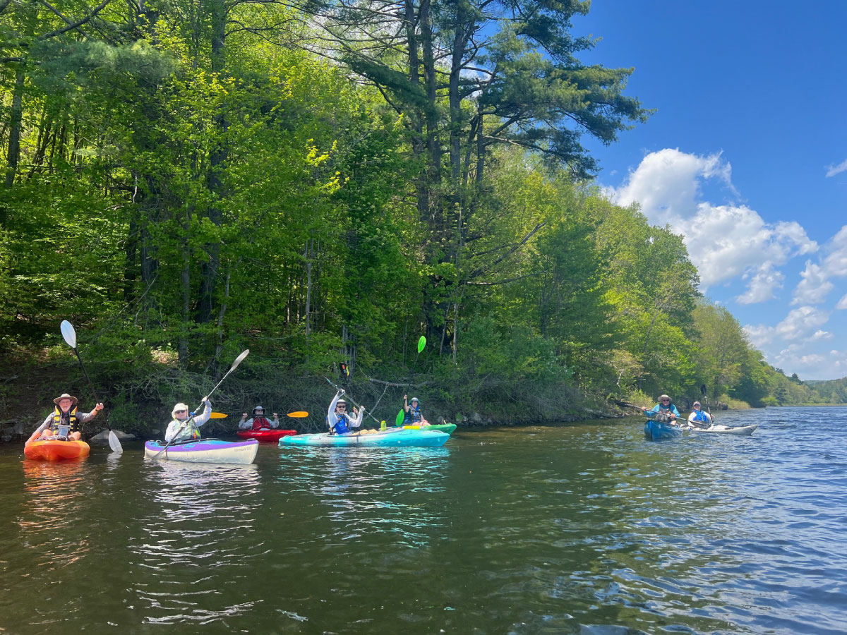 Paddlers on Littleville Lake