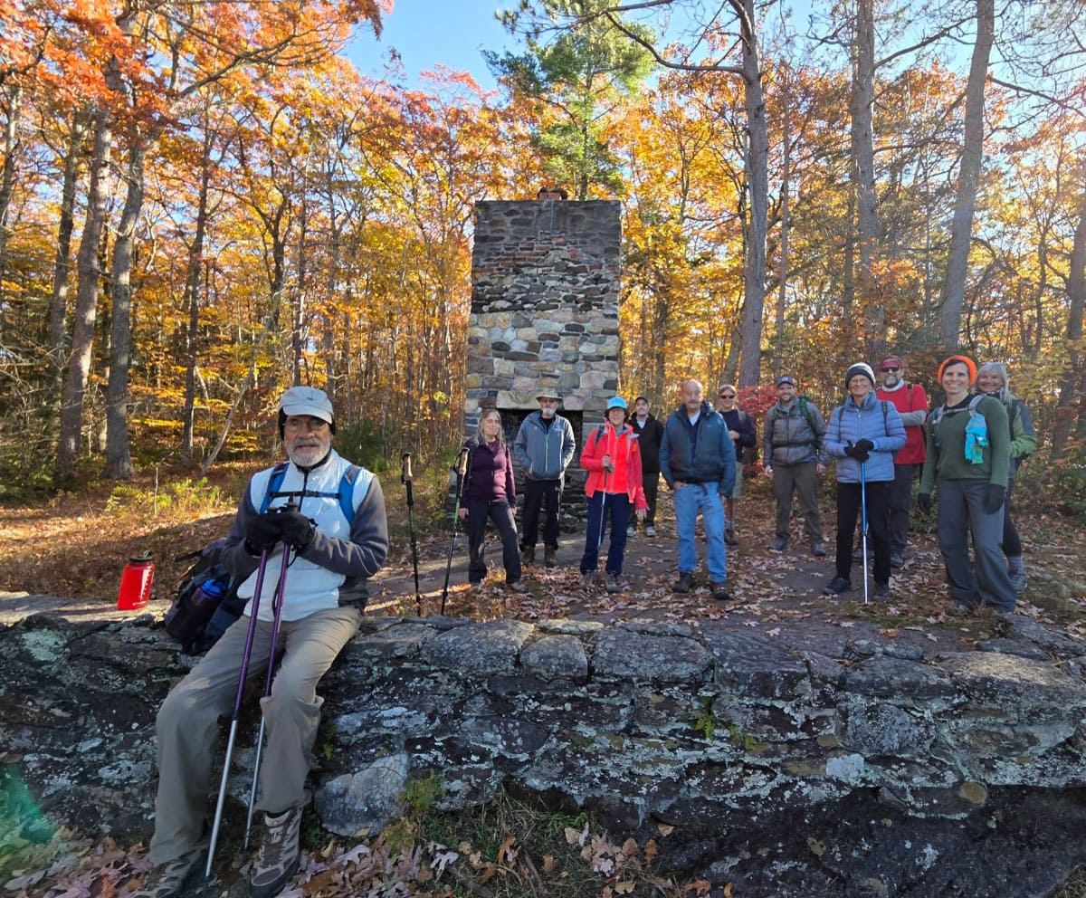 Hikers stopping for a photo op