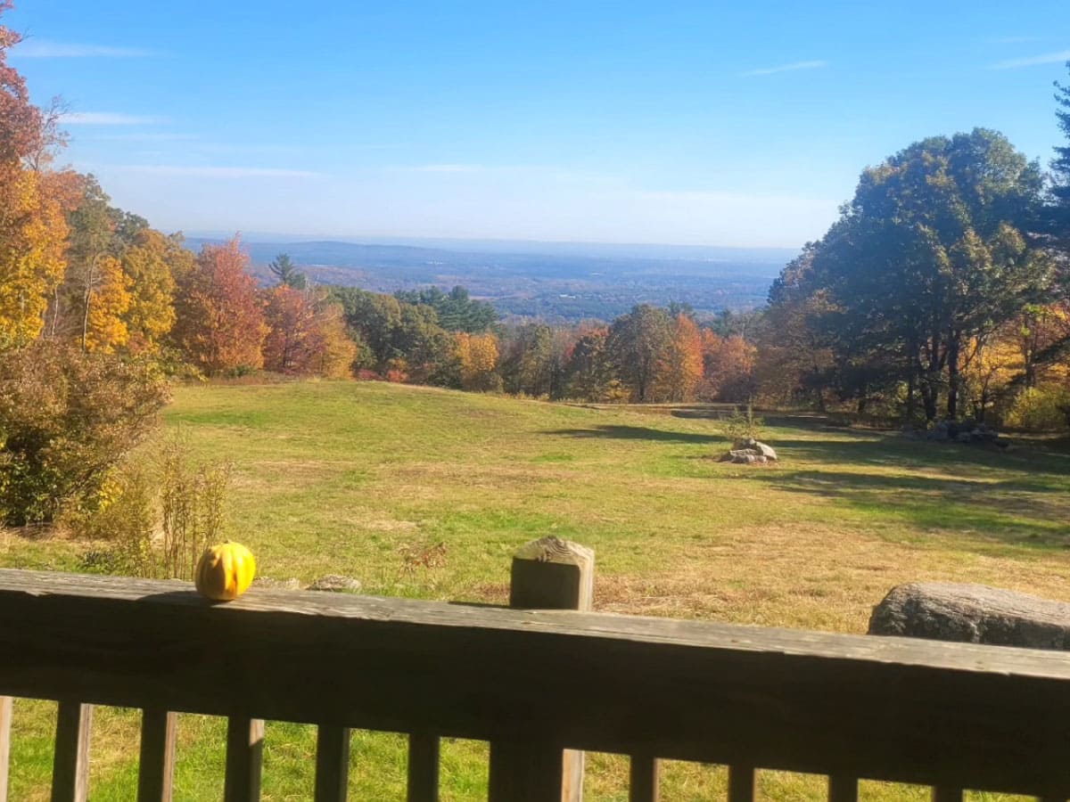 View of the river valley from Double Cottage