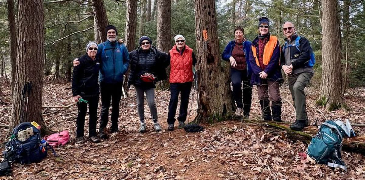 Hikers on the trail