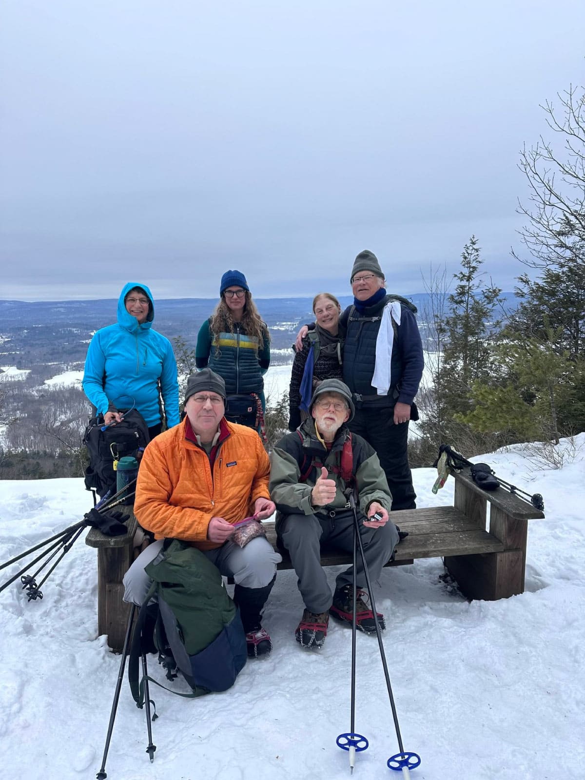 Winter hikers