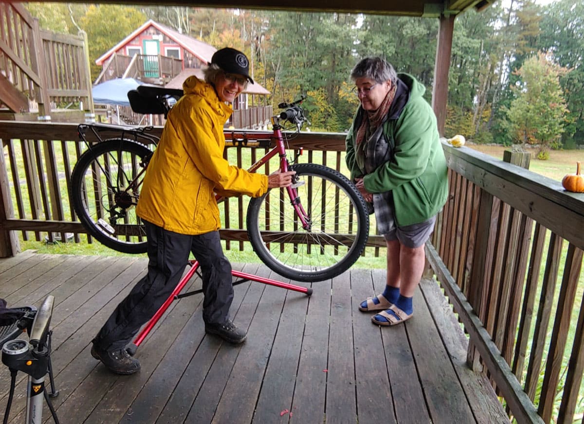 Bicycle repair session