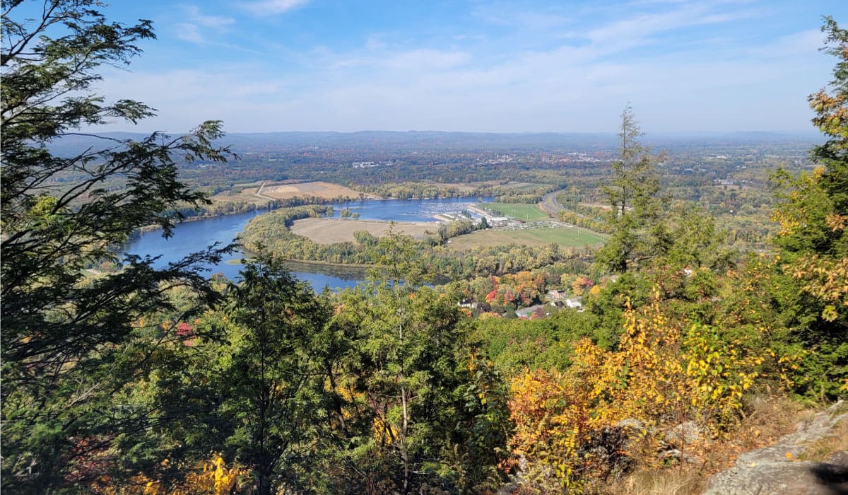 View of the Connecticut River Valley from Mt. Tom