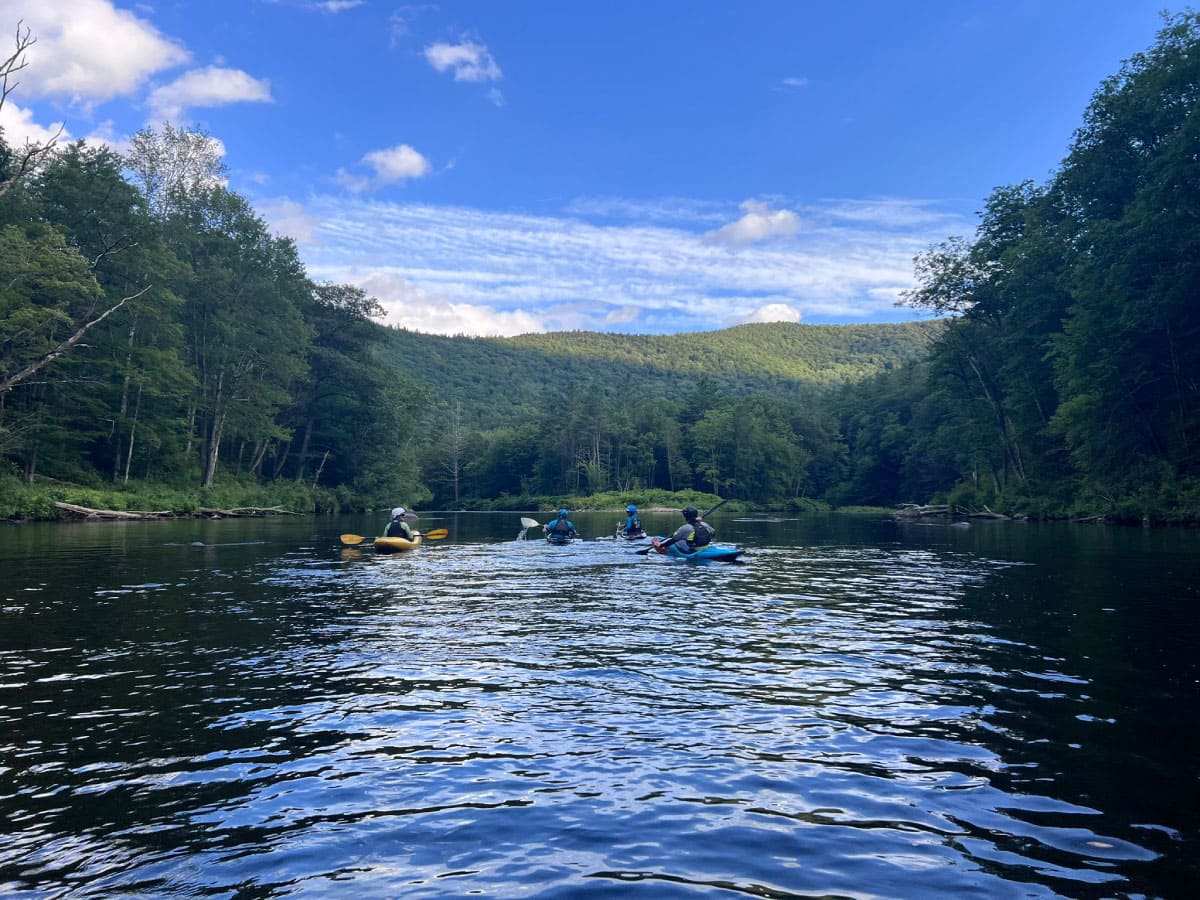 Paddlers on Tully Lake