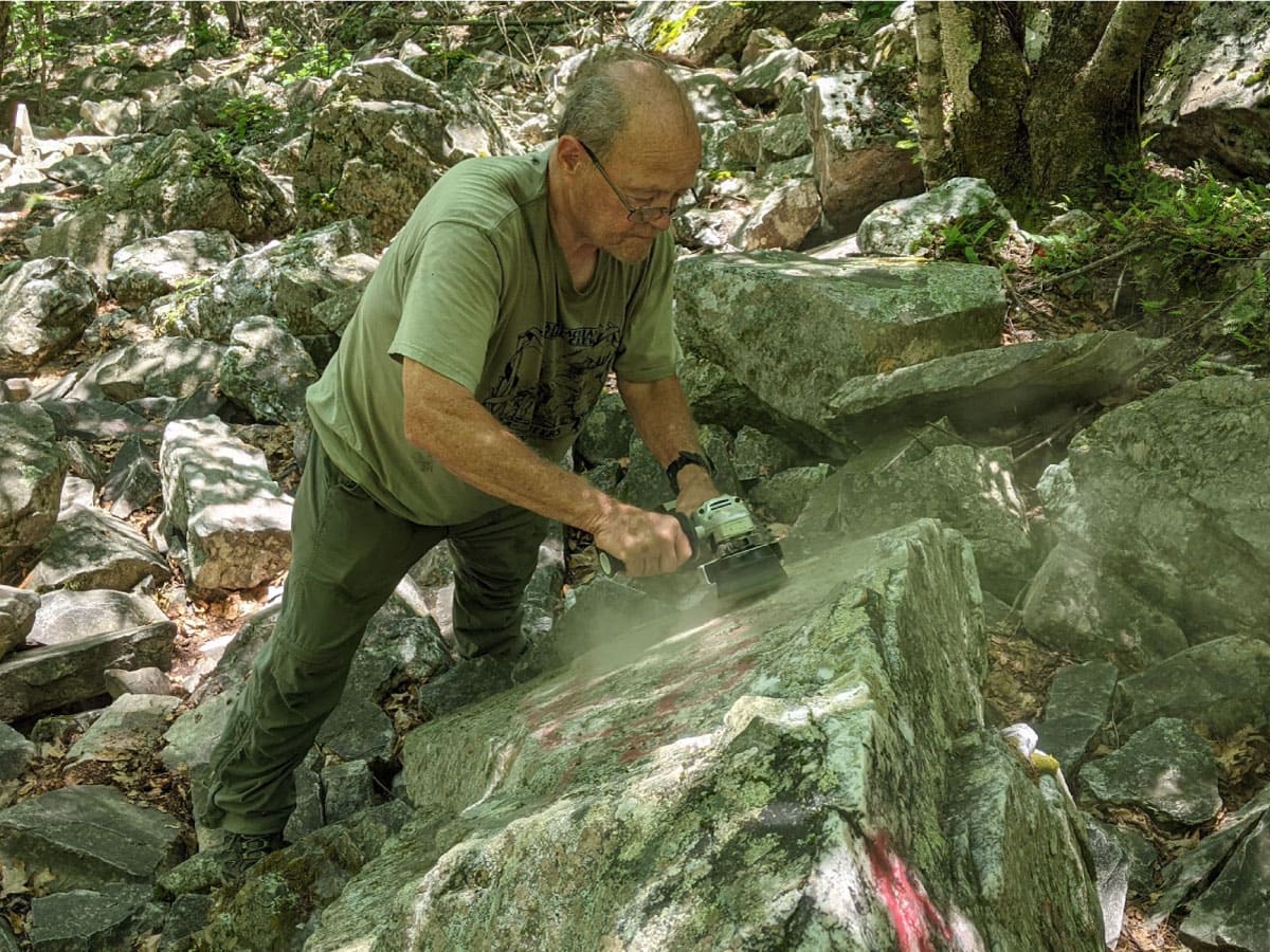 Cleaning rock