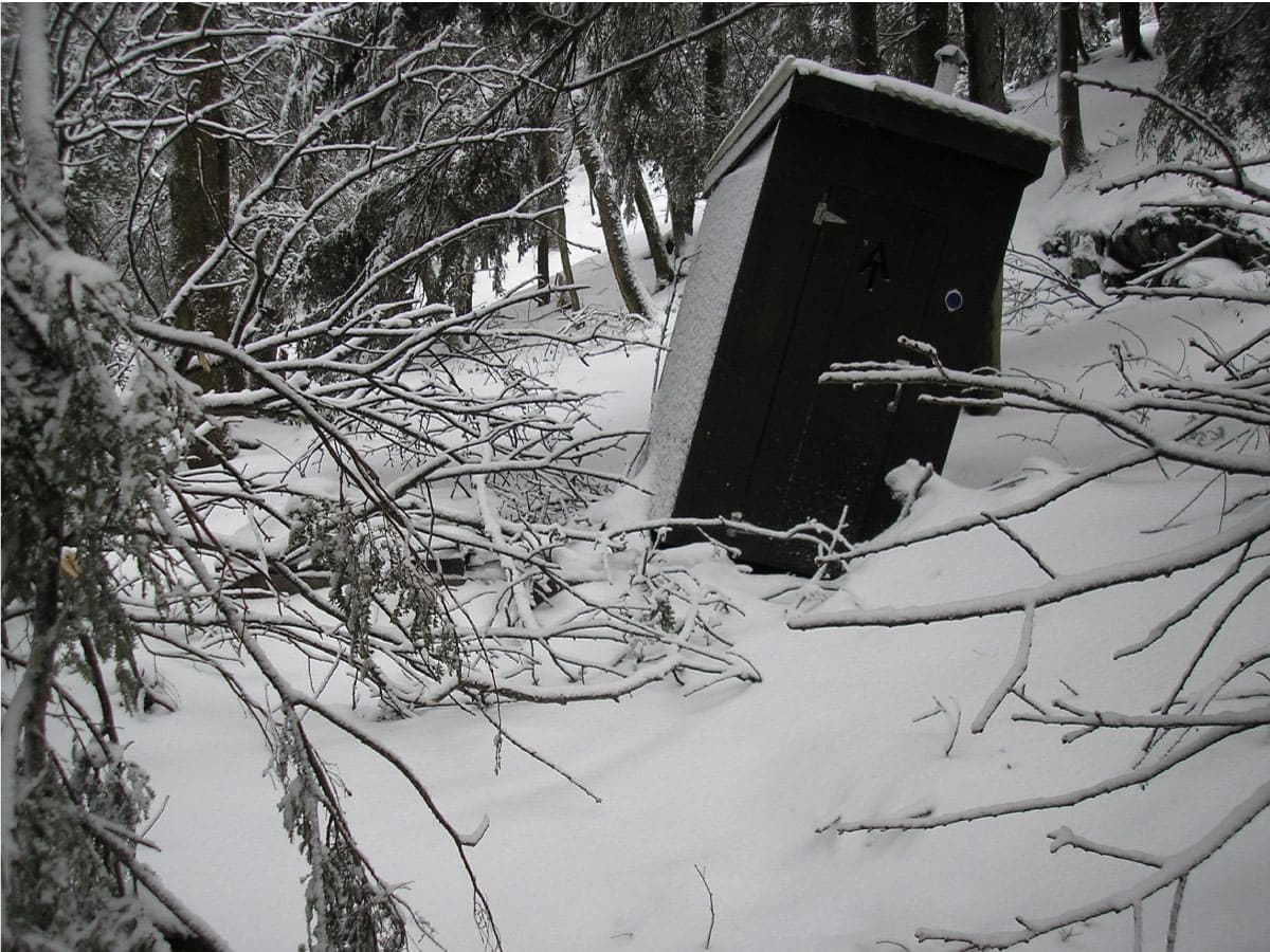Damaged privy