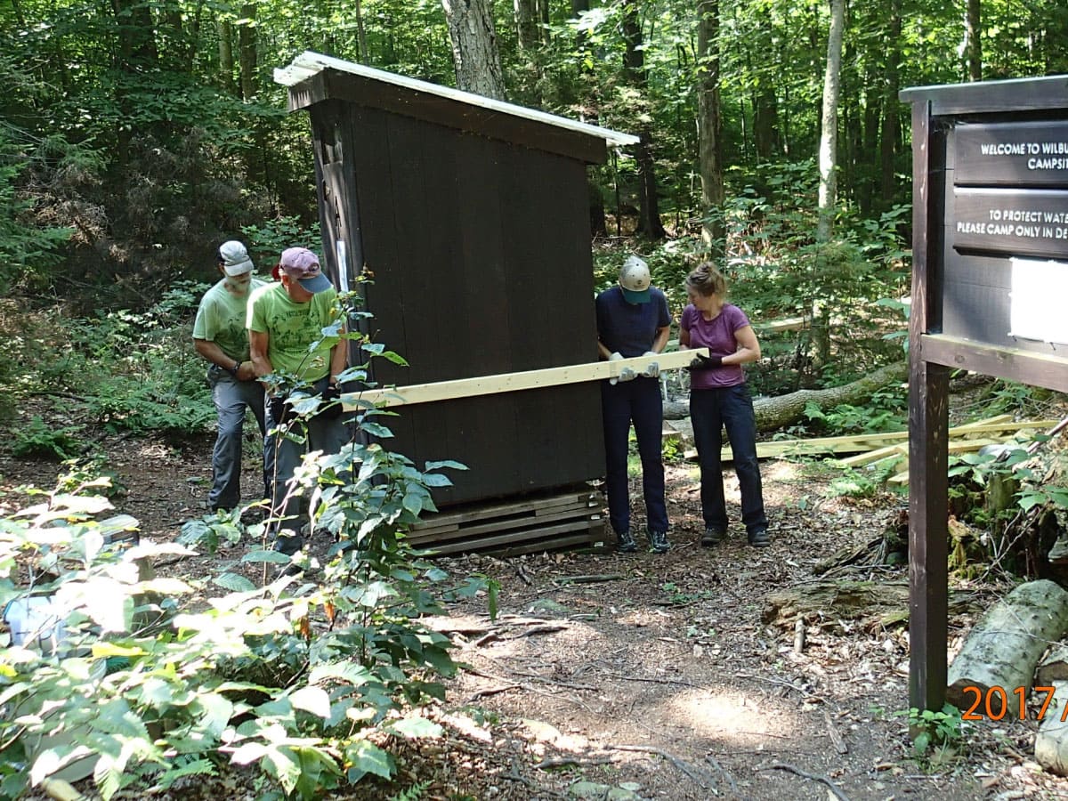 Shifting the Wilbur Shelter privy