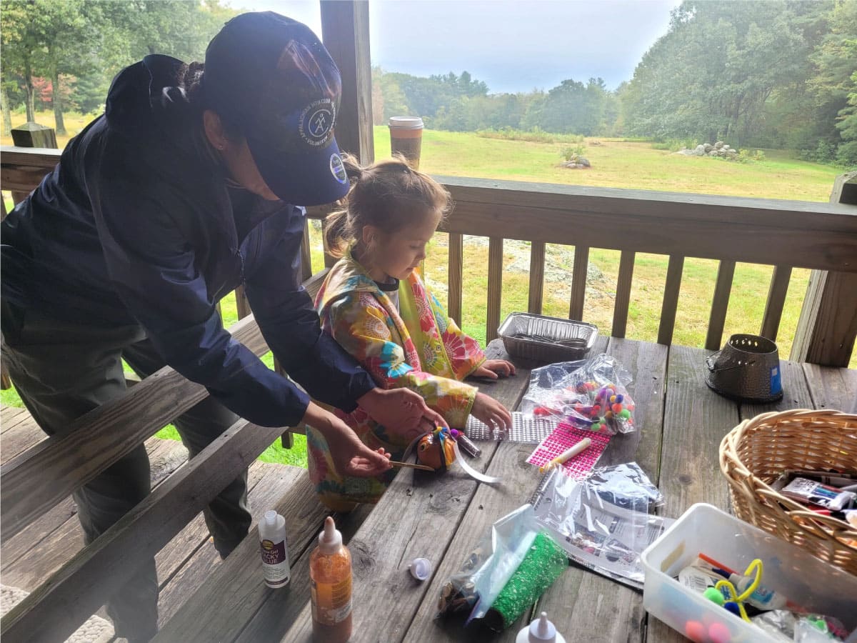 Children crafting
