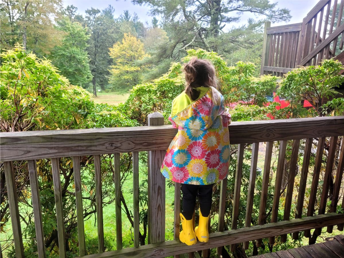 Girl on porch