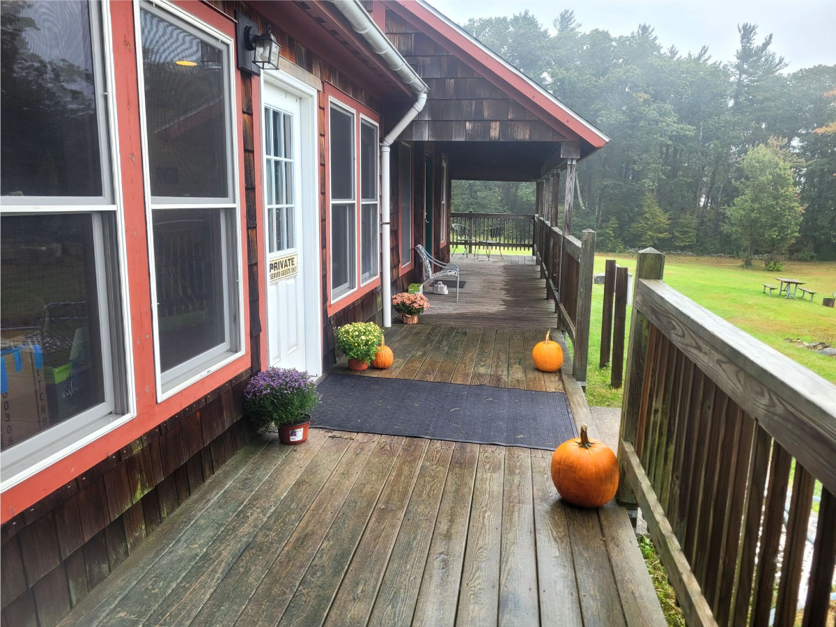 Pumpkins on Double Cottage porch