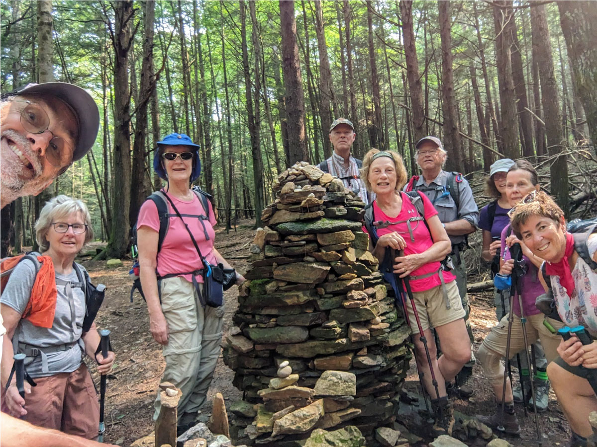 Group shot of hikers