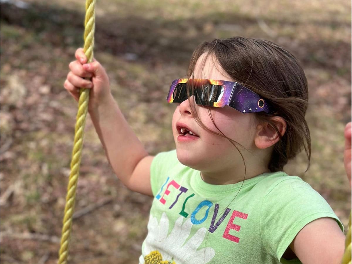 Girl on a swing