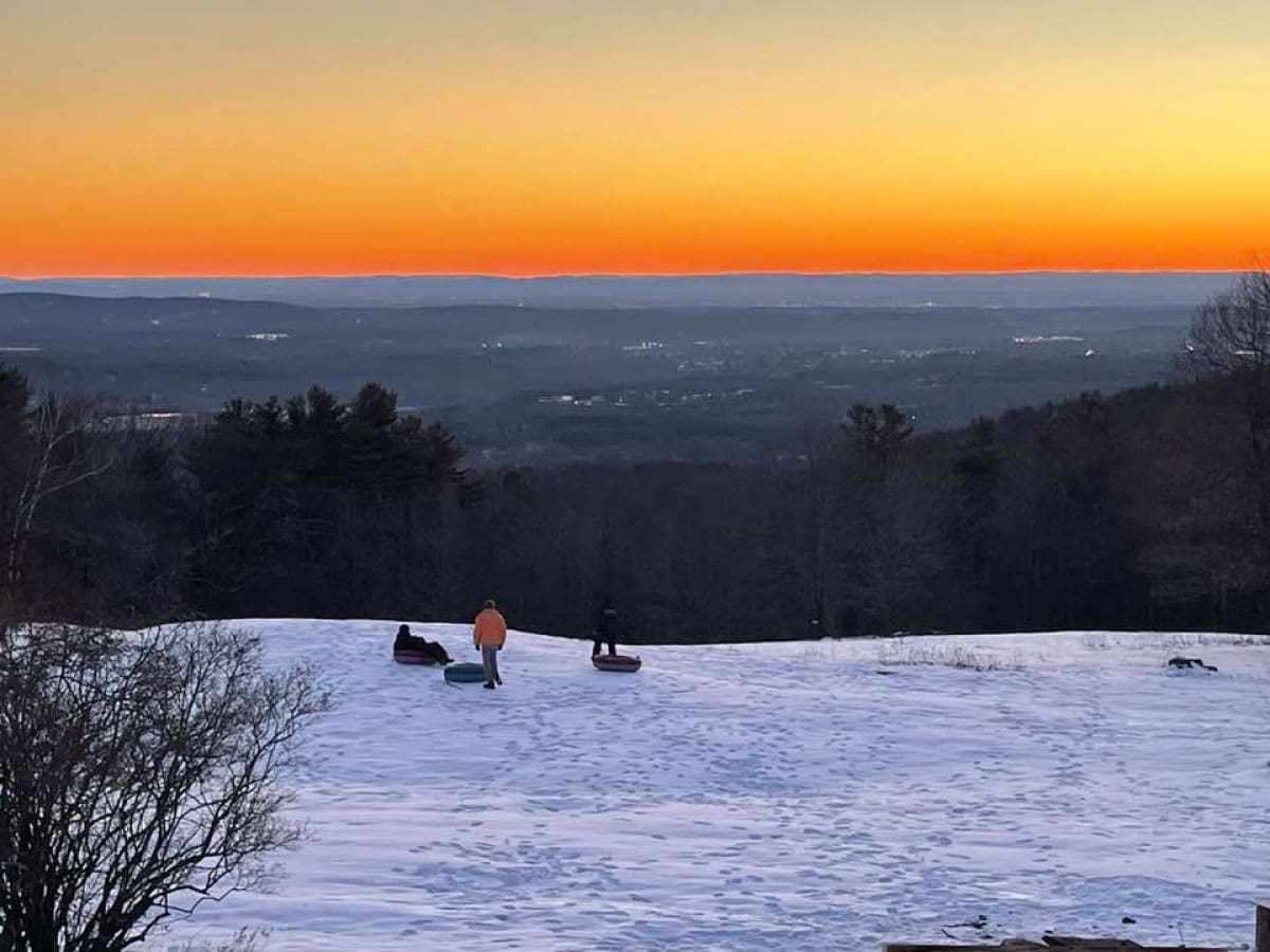 Tubing on the slope at Noble View