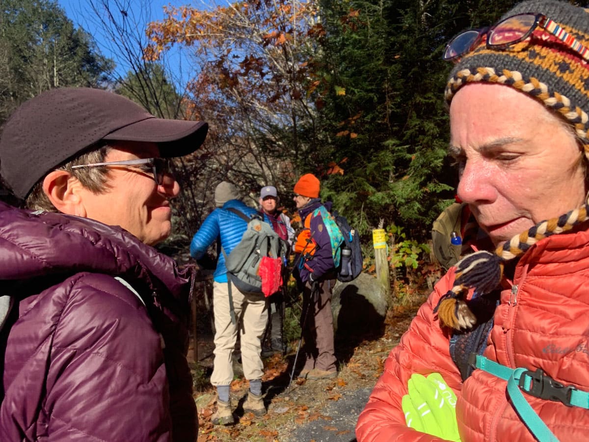 Hikers on the trail