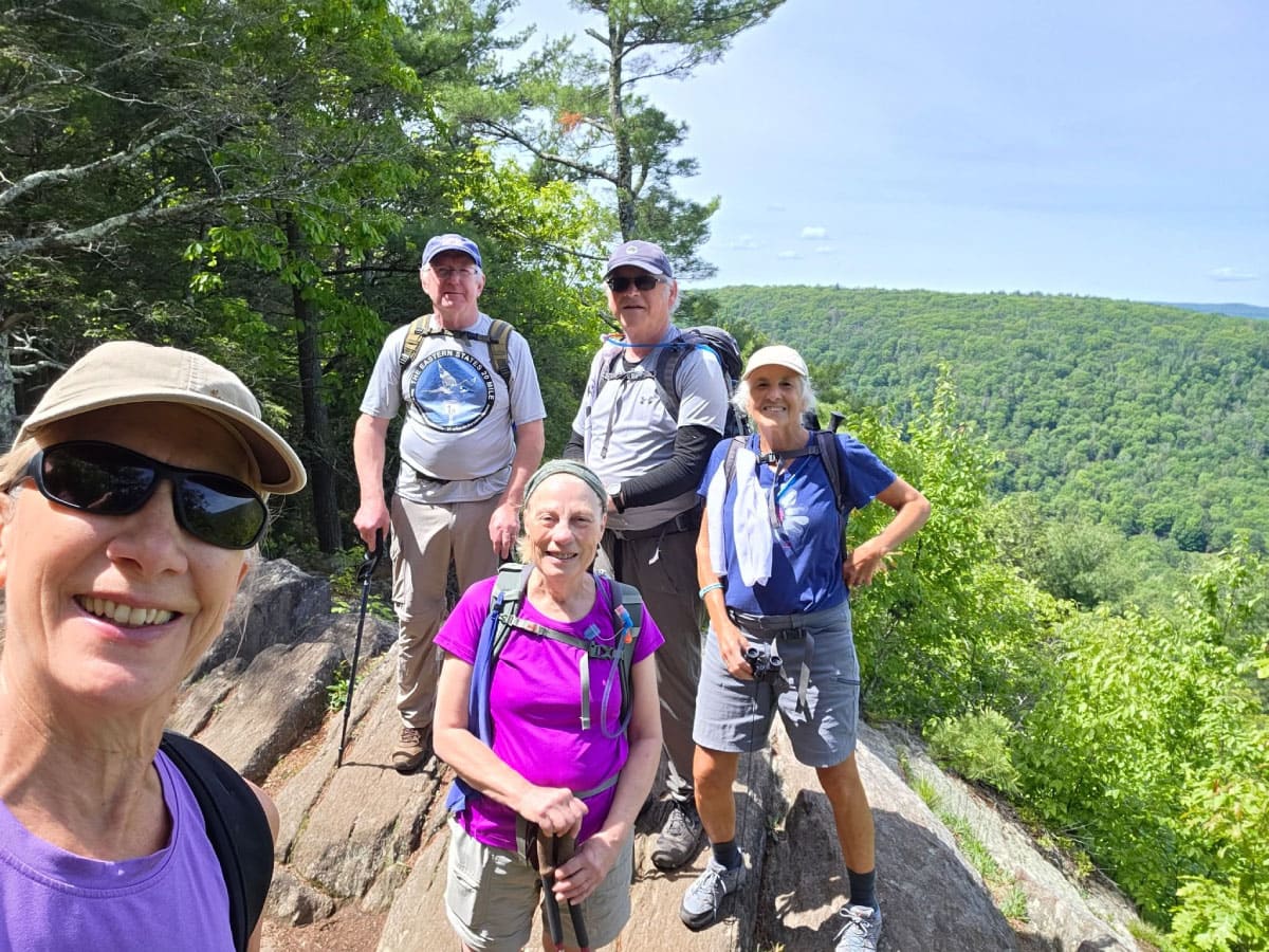 Hikers stopping for a photo op