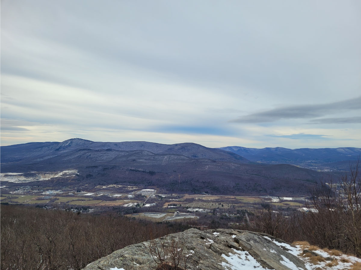 View of Mt. Greylock and North Adams from the Hoosac Trail in Florida, MA