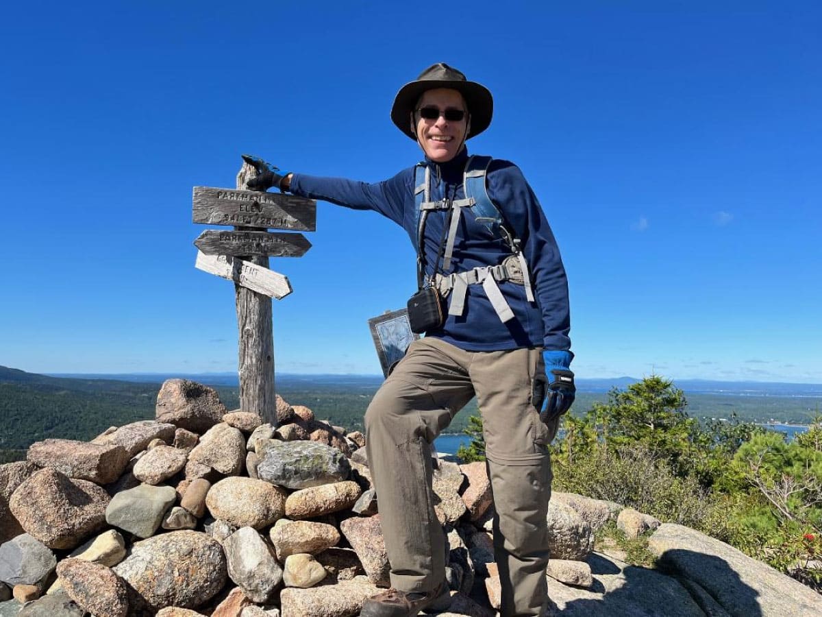 Hiker at the summit