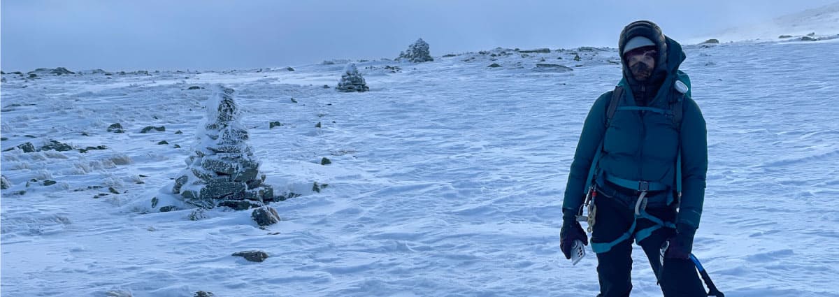 Winter hiker
